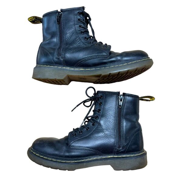 Dr Martens AW004 Black Delaney Leather Side Zip Boots Mens Size US 4 Womens US 5 - Picture 6 of 10